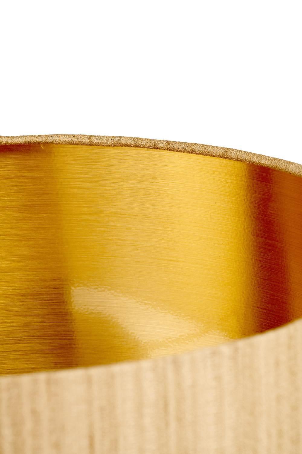 Doncarr Gold Faux Silk Cylinder Shade - 30cm
