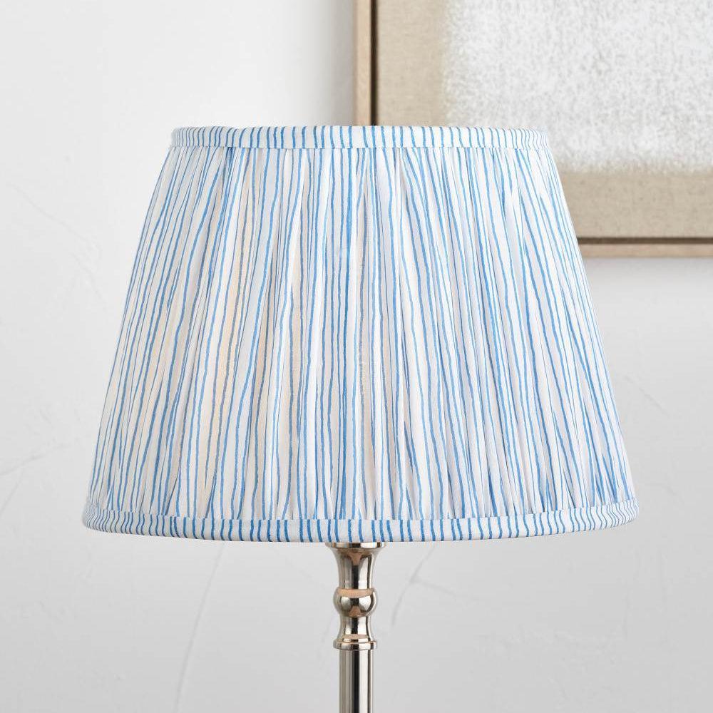 Doncarr Ocean Blue Stripe Pleated Shade - 30cm
