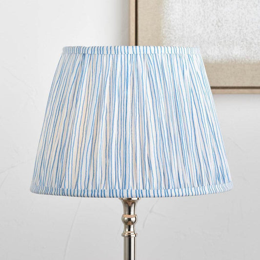 Doncarr Ocean Blue Stripe Pleated Shade - 30cm