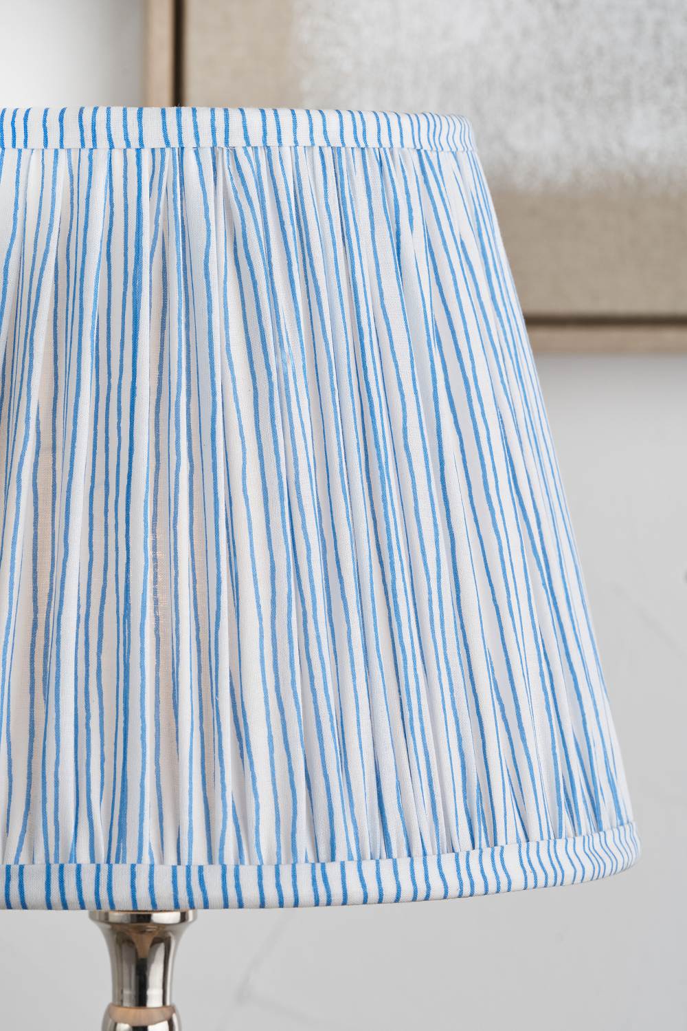Doncarr Ocean Blue Stripe Pleated Shade - 30cm