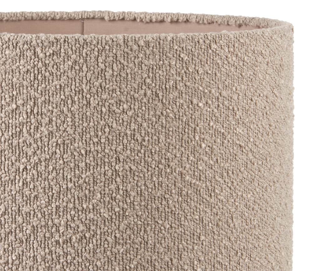 Doncarr Taupe Bouclé Cylinder Shade - 45cm