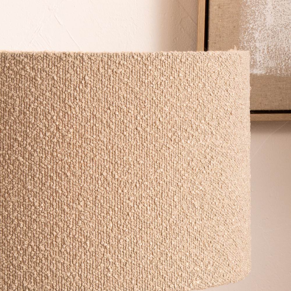 Doncarr Taupe Bouclé Cylinder Shade - 50cm