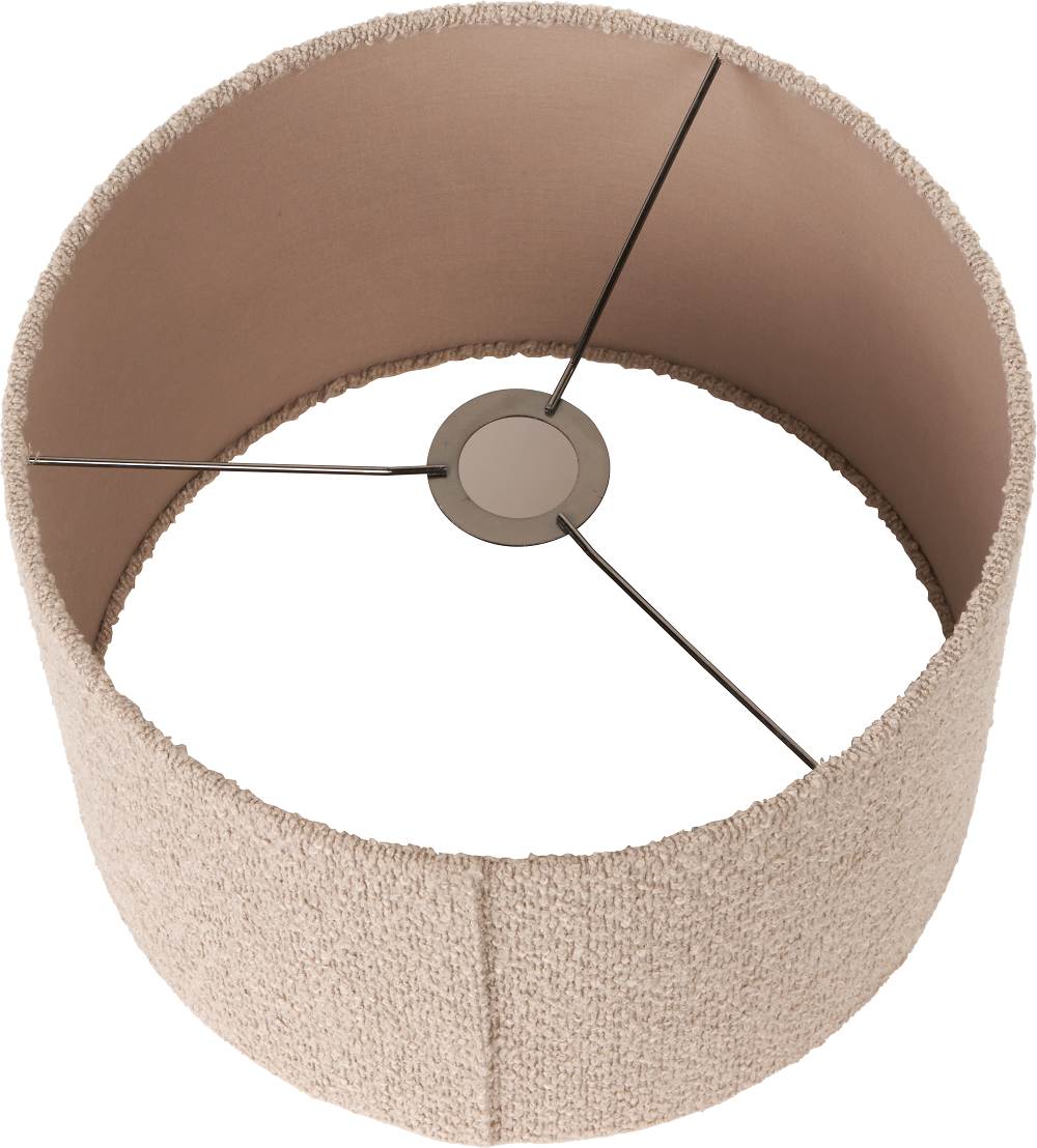 Doncarr Taupe Bouclé Cylinder Shade - 50cm