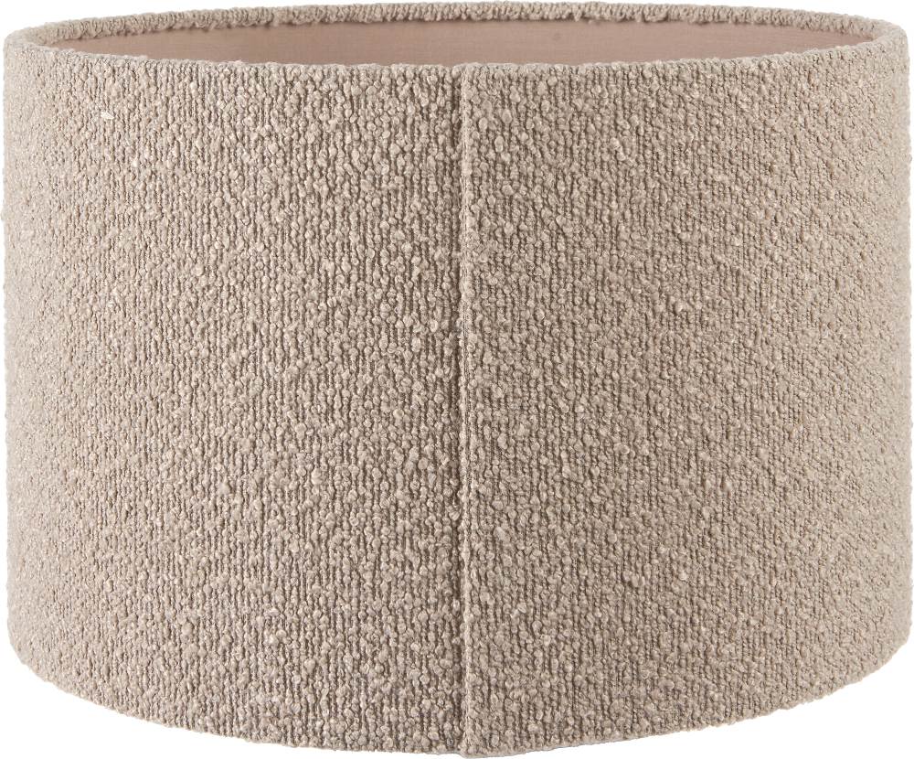 Doncarr Taupe Bouclé Cylinder Shade - 50cm