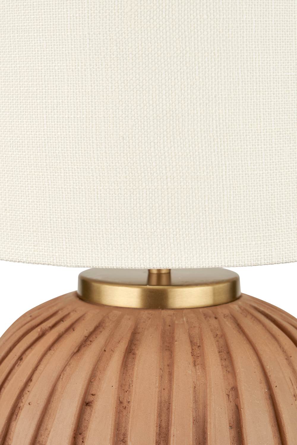 Doncarr Terracotta Textured Ball Lamp Base