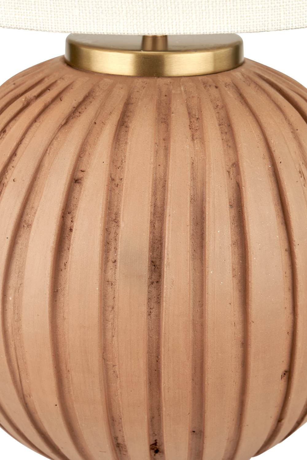 Doncarr Terracotta Textured Ball Lamp Base