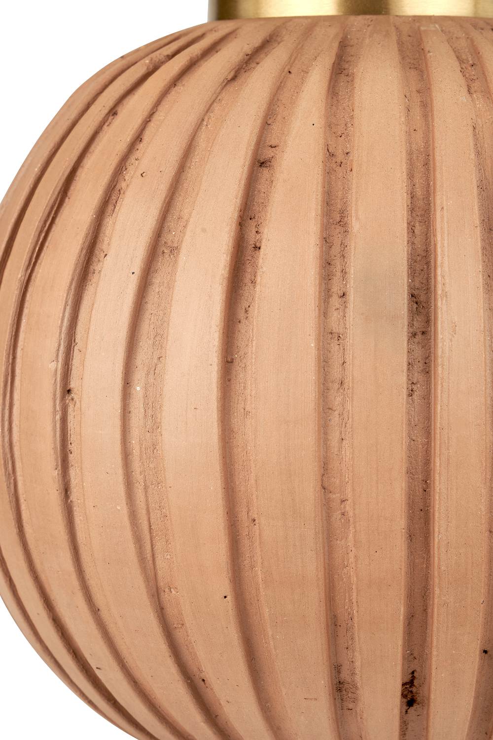 Doncarr Terracotta Textured Ball Lamp Base
