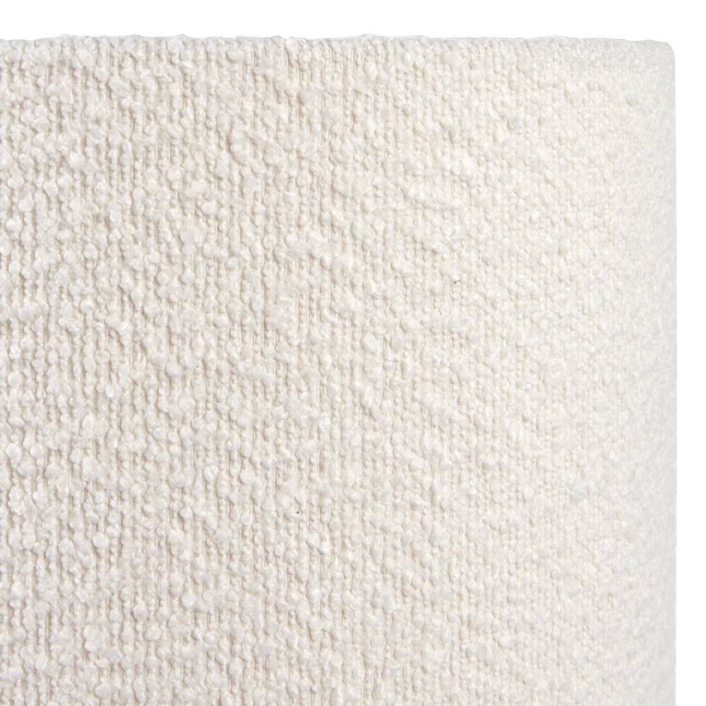 Doncarr White Bouclé Cylinder Shade - 45cm