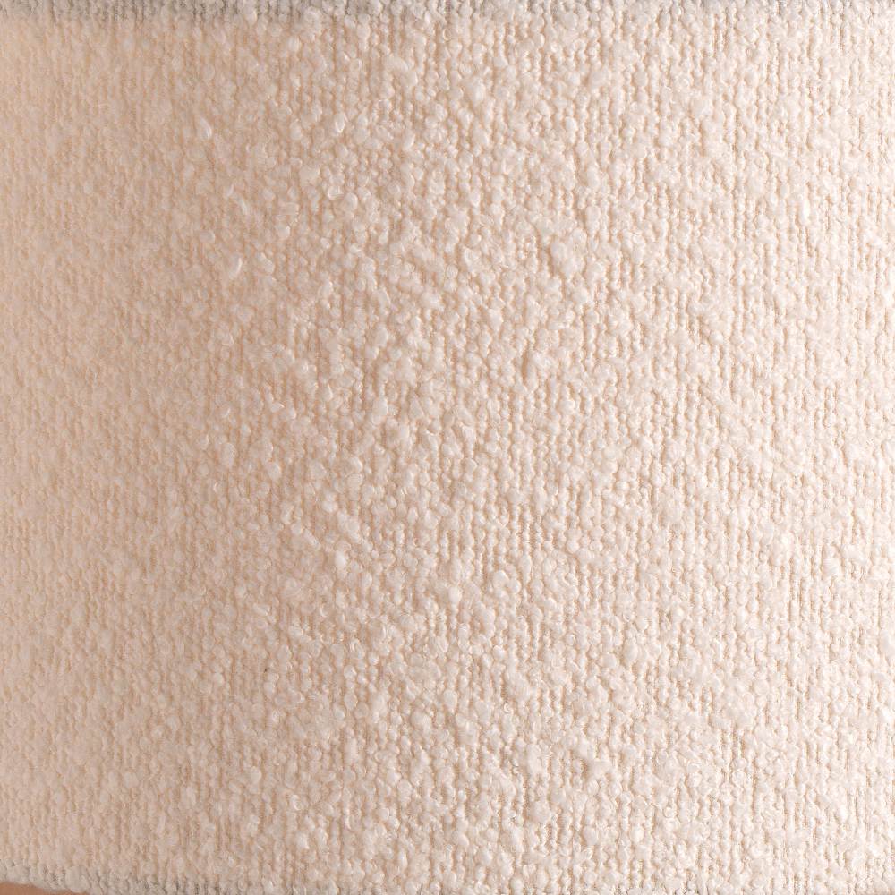 Doncarr White Bouclé Cylinder Shade - 45cm
