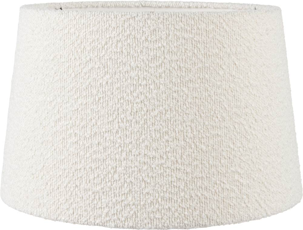 Doncarr White Bouclé Tapered Shade - 50cm