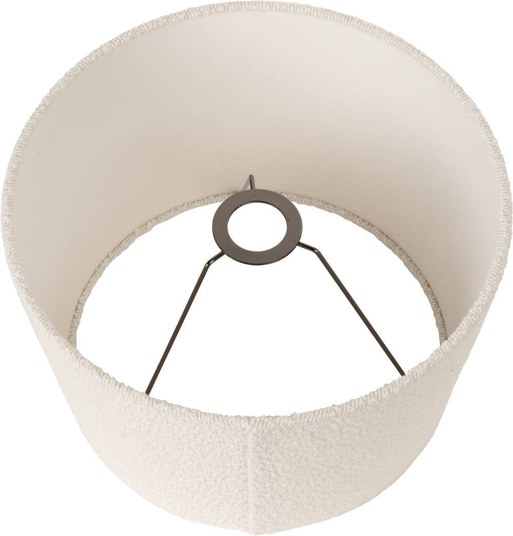 Doncarr White Bouclé Tapered Shade - 50cm