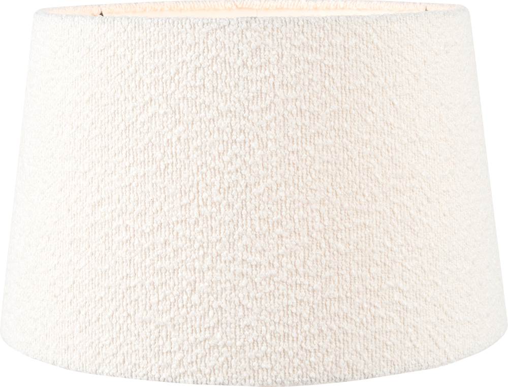Doncarr White Bouclé Tapered Shade - 50cm
