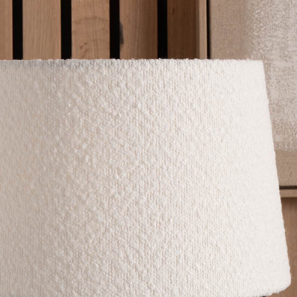 Doncarr White Bouclé Tapered Shade - 50cm